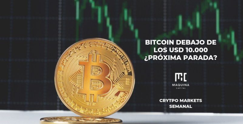 Bitcoin debajo de los USD 10.000